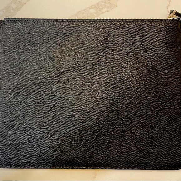 Givenchy metallic gold and red star embroidered pouch. - Picture 2 of 3